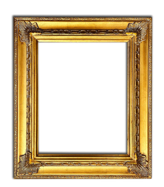 40x50 cm or 16x20 ins, golden frame