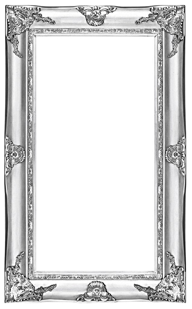 Beveled mirror in solid wood, 24x46 ins