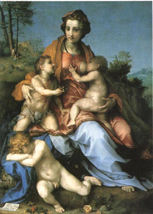 Charity, Andrea del Sarto, 60x40 cm