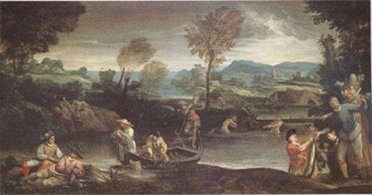 Fishing,Annibale Carracci,80x40cm