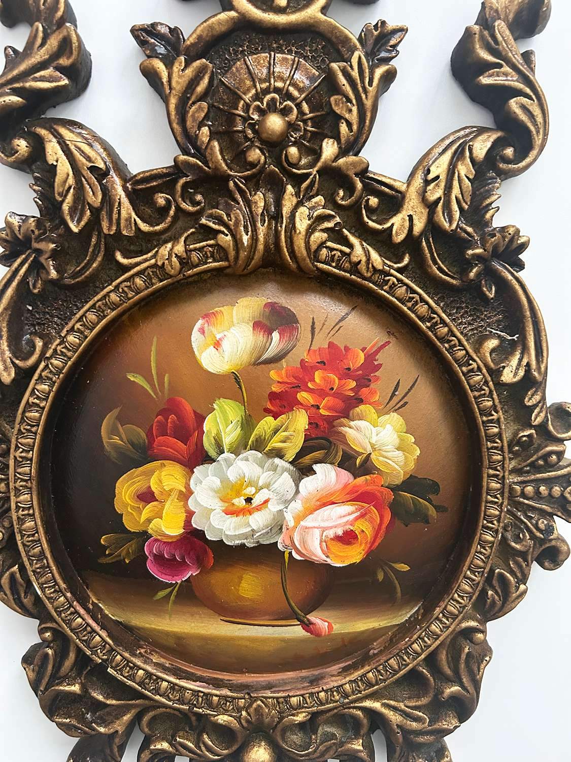 Floral oil painting, 48x30 cm