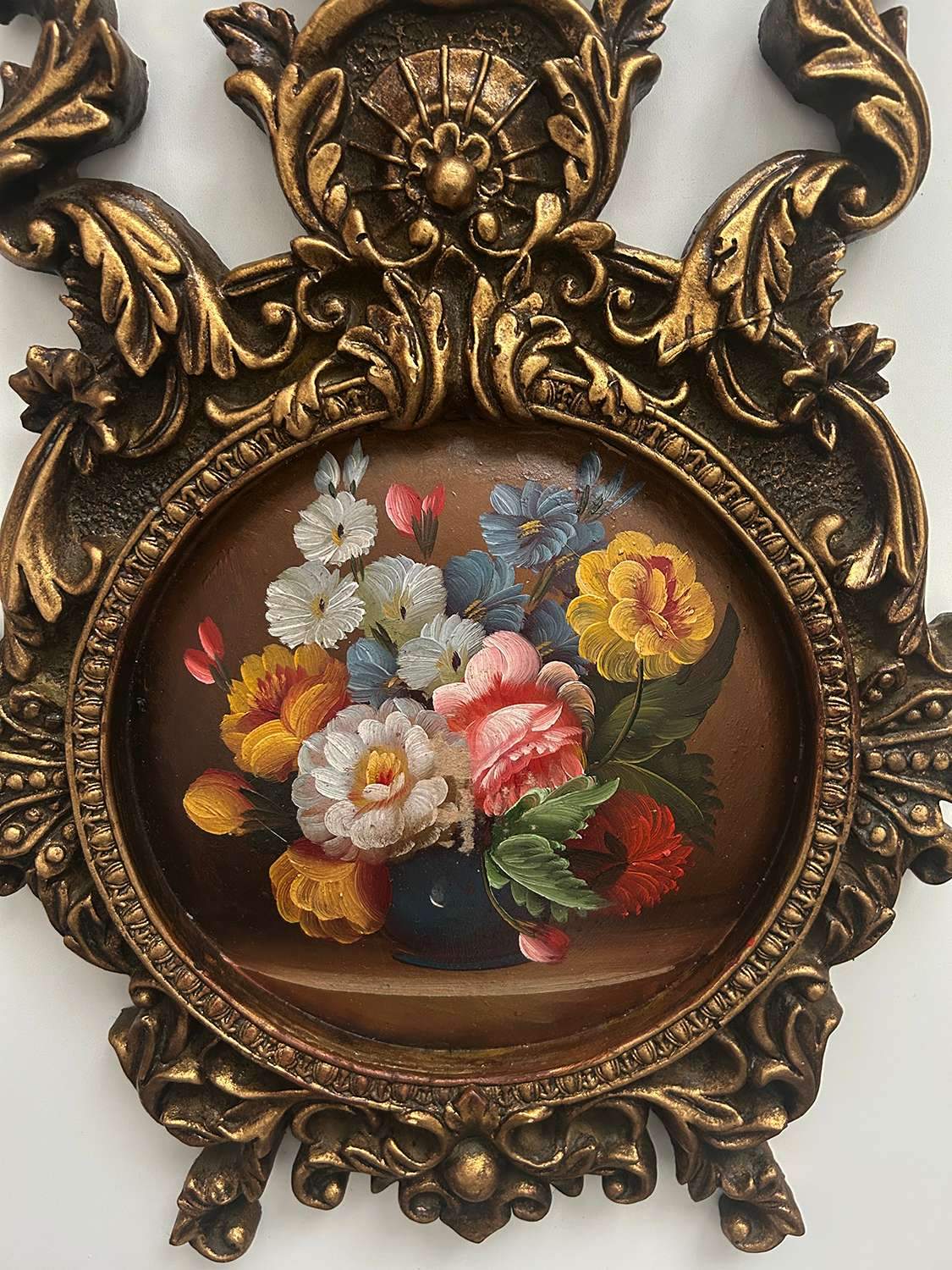 Floral oil painting, 48x30 cm