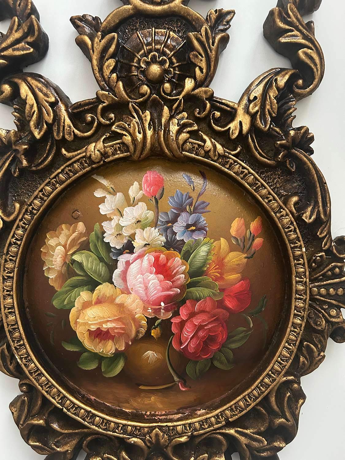 Floral oil painting, 48x30 cm