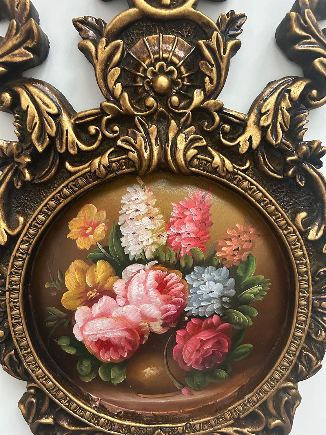 Floral oil painting, 48x30 cm