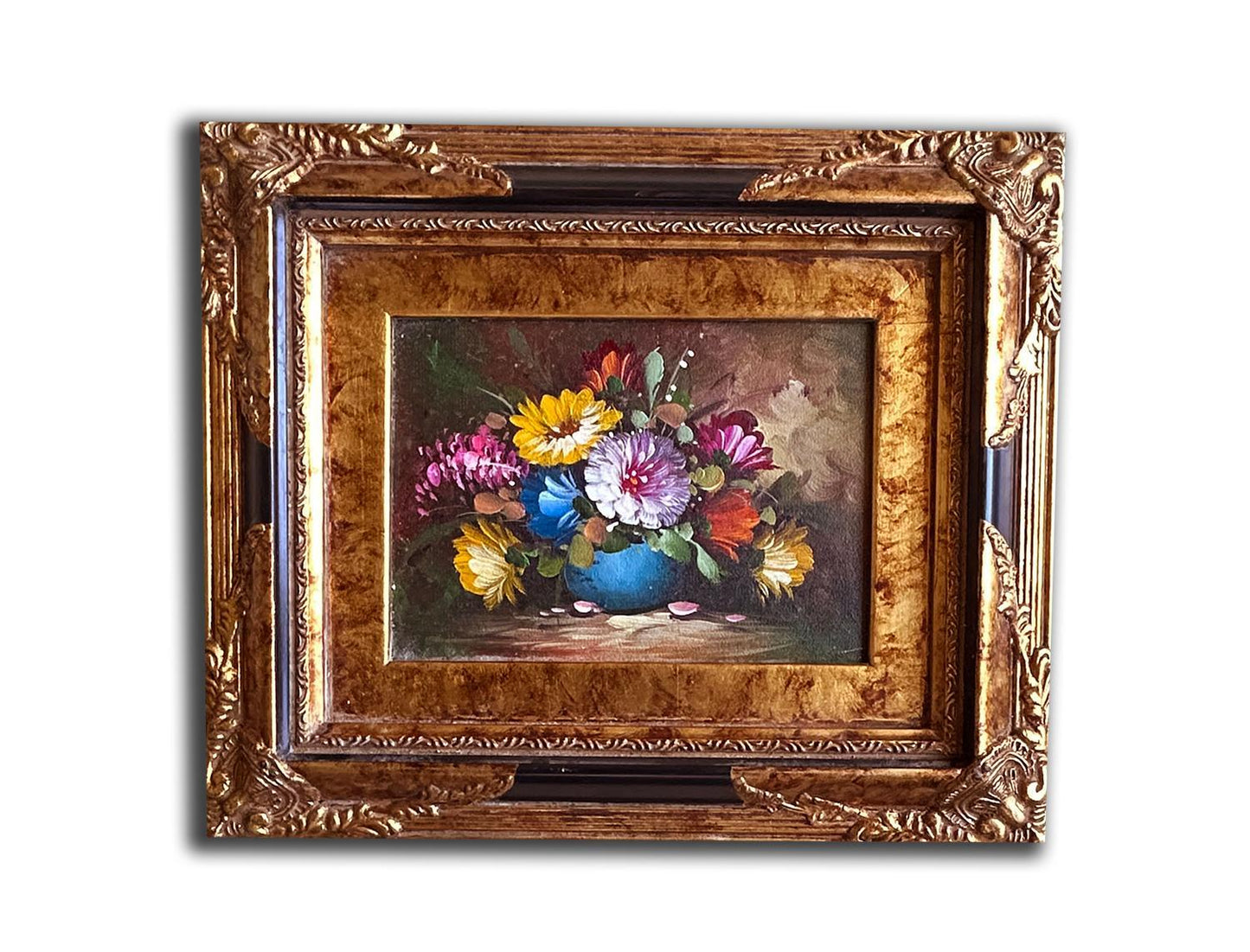 Flowers, hand-painted 25x30 cm eller 10x12 ins