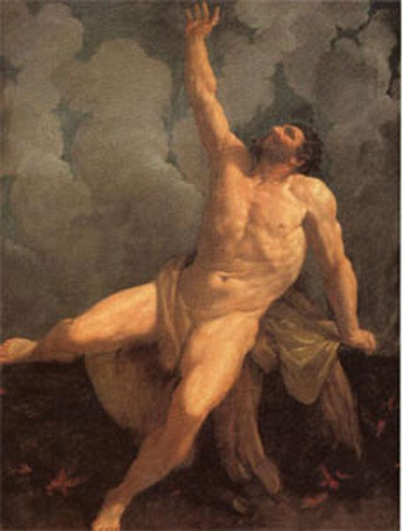 Hercules on the Pyre,Guido Reni,50x40cm