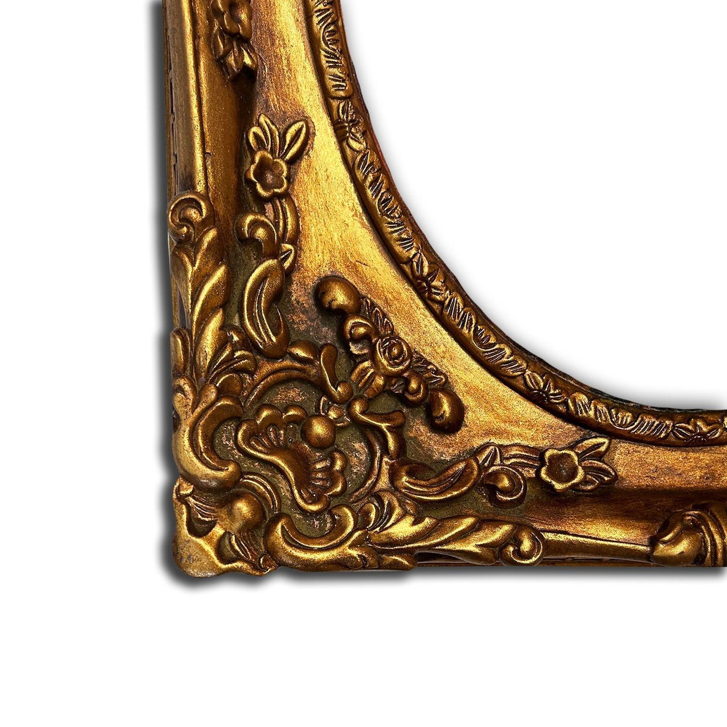 Horses painting with fantastic frame, inner size 30x40 cm