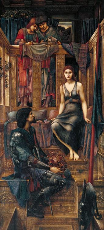 King Cophetua and the Beggar Maid,Edward Burne-Jones,80x36cm
