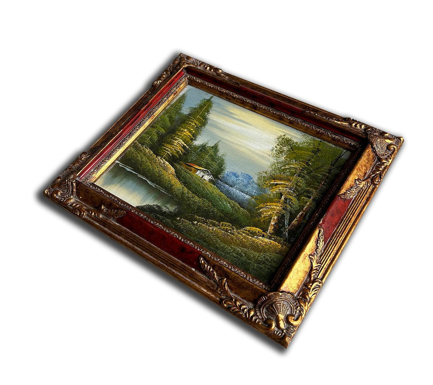 Landscape, hand-painted 28x33 cm eller 11x13 ins