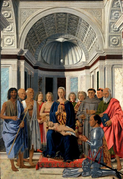 Madonna and Child with Saints,Piero della Francesca,60x40cm