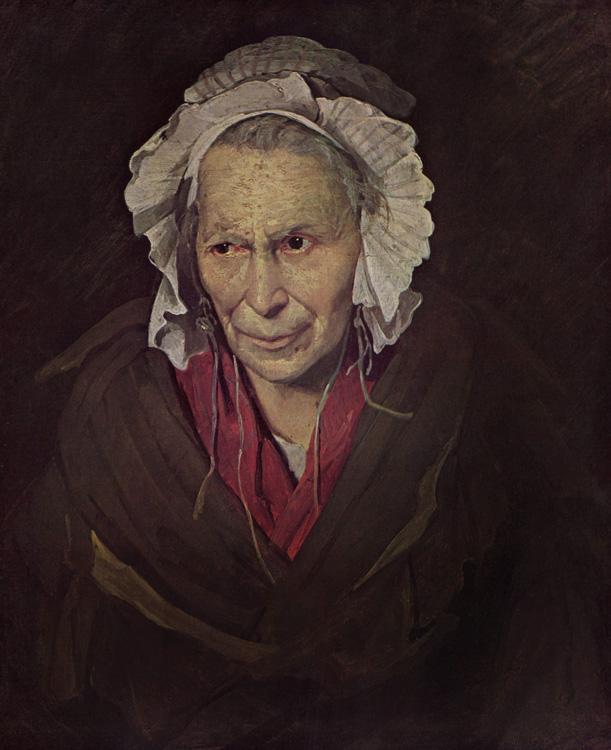 Madwoman afflicted with envy,Theodore Gericault,50x40cm