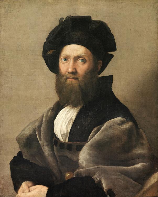 Portrait of Count Baldassare Castiglione,Raphael,50x40cm