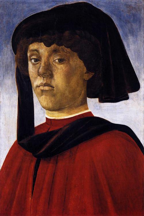 Portrait of a Young Man,Sandro Botticelli,60x40cm