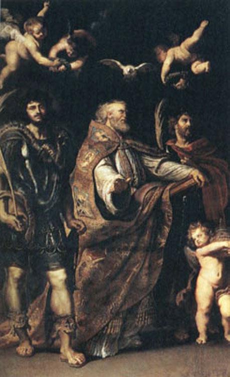Saints Gregory,Maurus and Papianus, Peter Paul Rubens, 60x40 cm