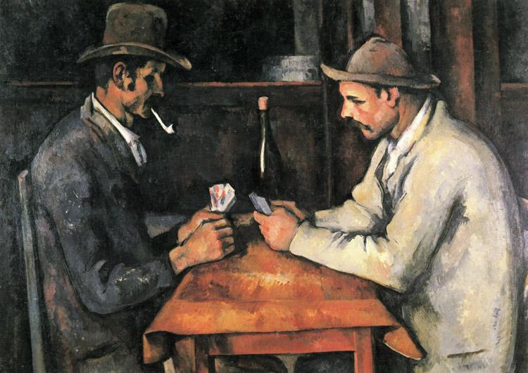 The Card-Players,Paul Cezanne,60x42cm