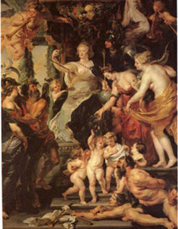 The Happiness of the Regency,Peter Paul Rubens,50x40cm