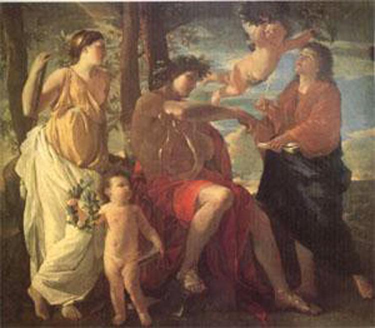 The Inspiration of the Poet,Nicolas Poussin,60x50cm