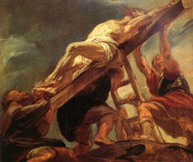 The Raising of the Cross,Peter Paul Rubens,60x50cm