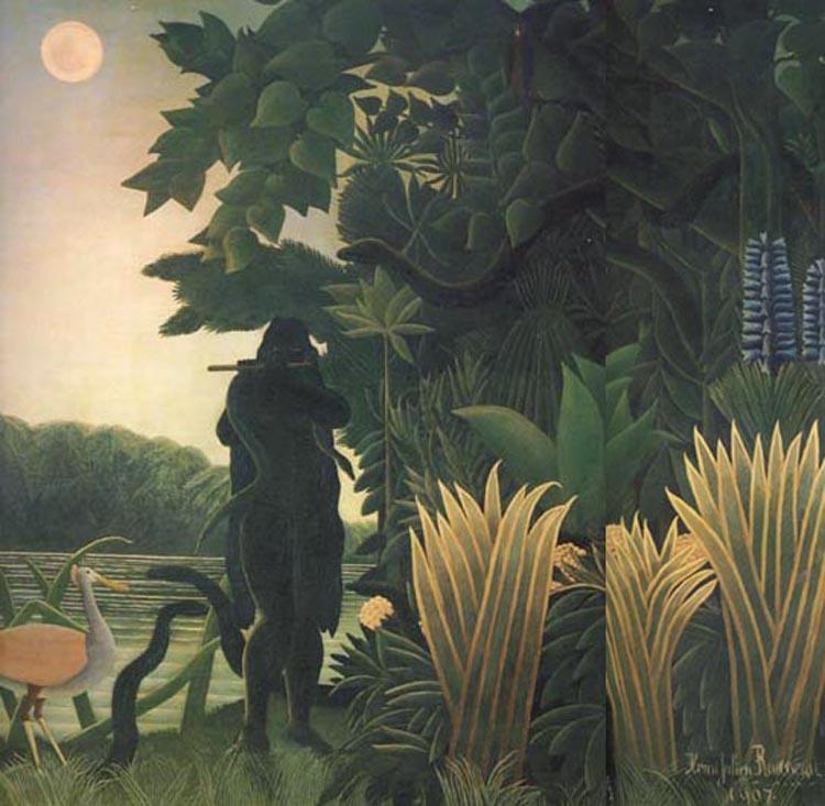 The Snake Charmer, Henri Rousseau, 50x50 cm