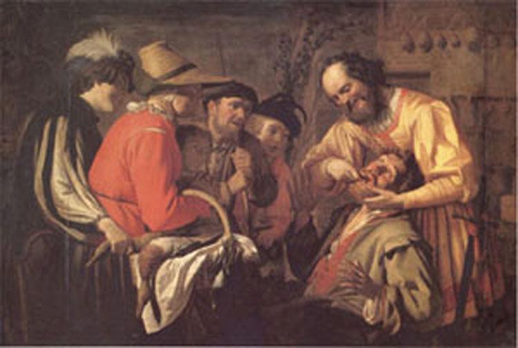 The Tooth Puller,Gerrit van Honthorst,60x40cm