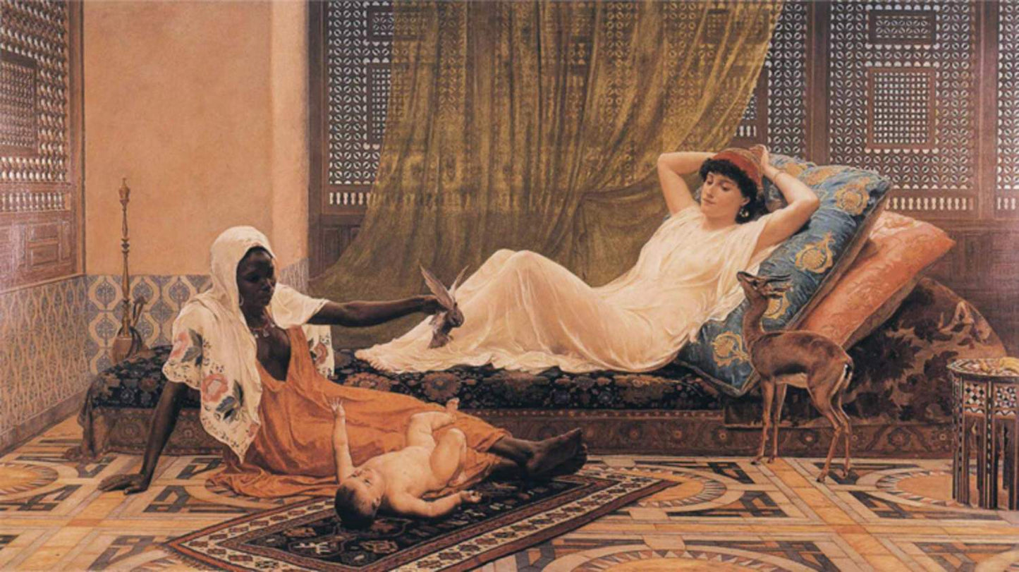 A New Attraction in t he Harem,Frederick Goodall,60x34cm