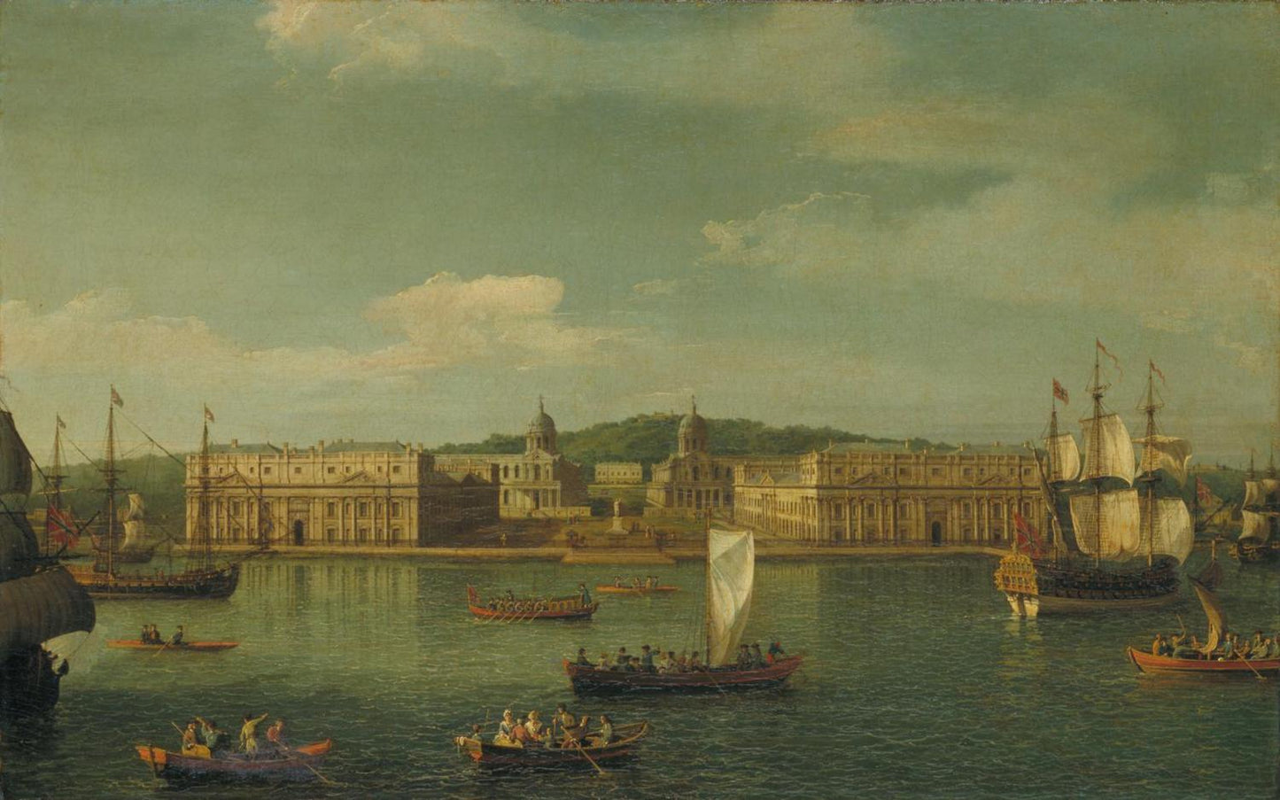 A View of Greenwich from the River, Canaletto