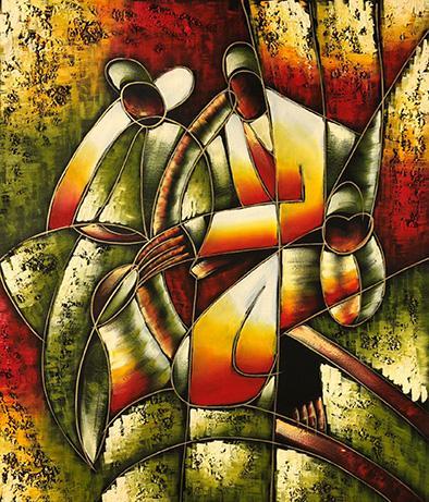 Abstract, 50x60 cm oil painting on canvas