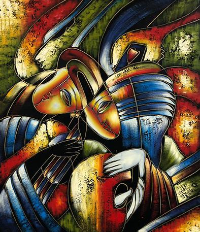 Abstract, 50x60 cm oil painting on canvas