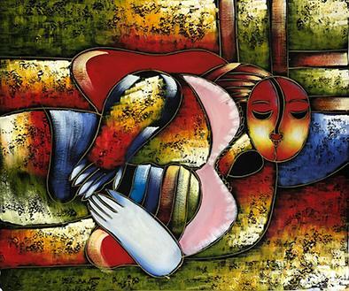 Abstract, 50x60 cm oil painting on canvas