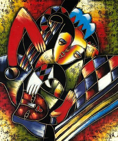 Abstract, 50x60 cm oil painting on canvas