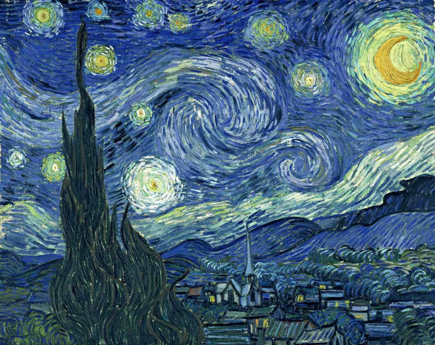 After Vincent van Gogh, Starry Night 50x60 oil painting print