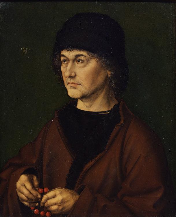 Albrech Durer the Elder with Rosary,Albrecht Durer,50x40cm
