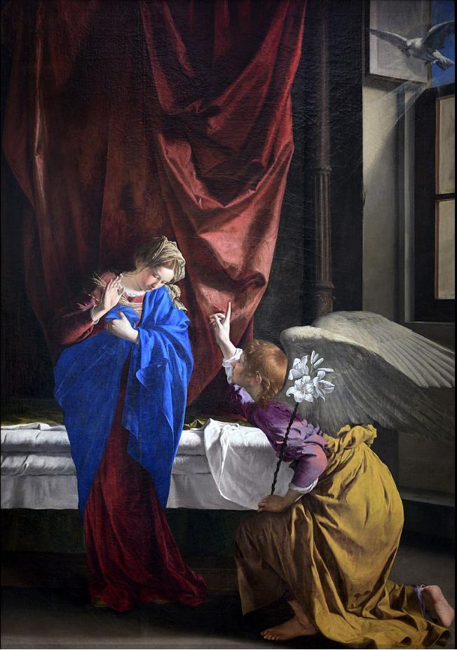 Annunciation, Orazio Gentileschi
