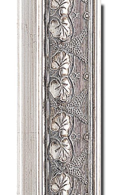 Beveled mirror in solid wood, 67x77 cm