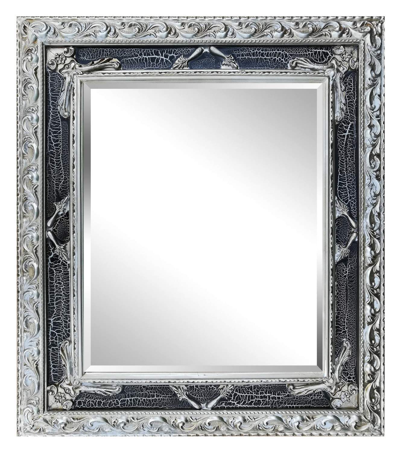 Beveled mirror, out size 79x89 cm