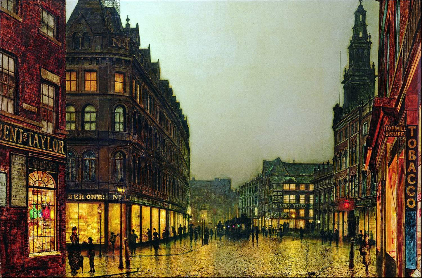 Boar Lane, John Atkinson Grimshaw