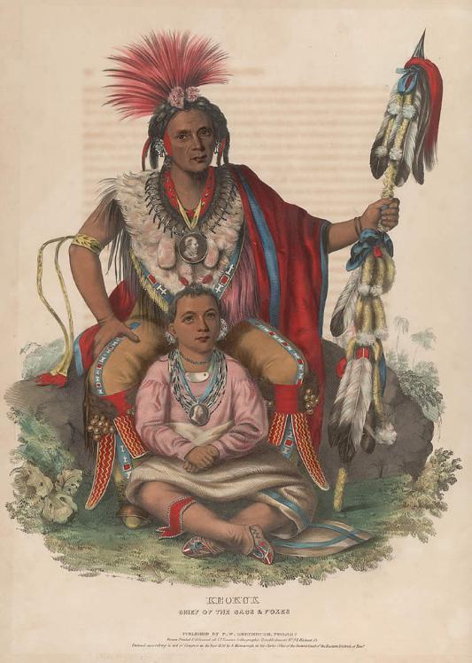 Charles Bird King, Keokuk, Chief of the Sacs and Foxes, Charles Bird King