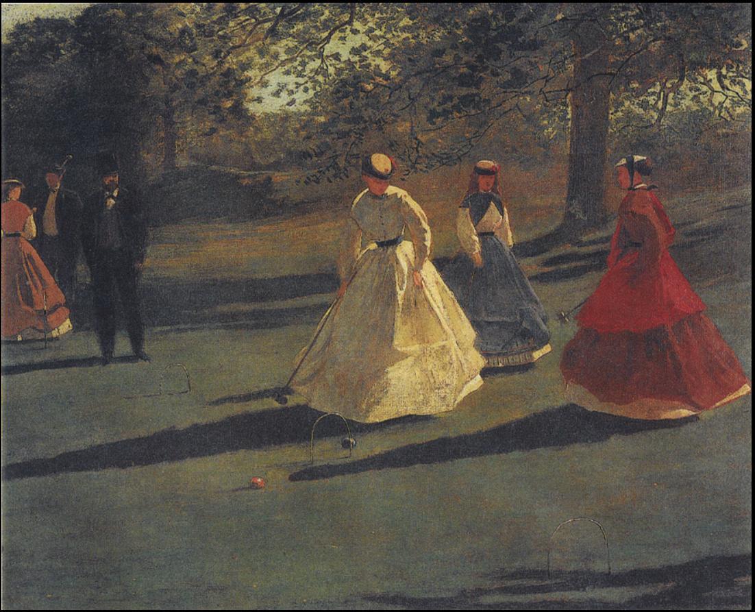 Croquet Players, 1865, Winslow Homer