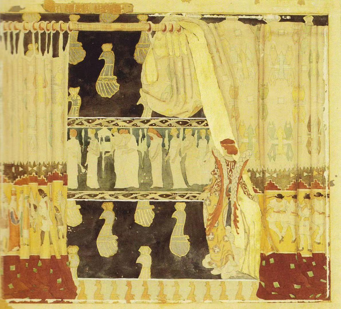Decorator - Proiect de cortina,Apcar Baltazar,1880-1909