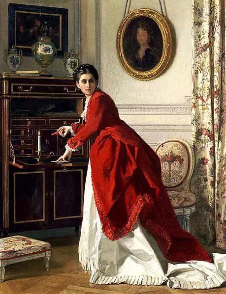 English: "The Letter" ,Charles Baugniet