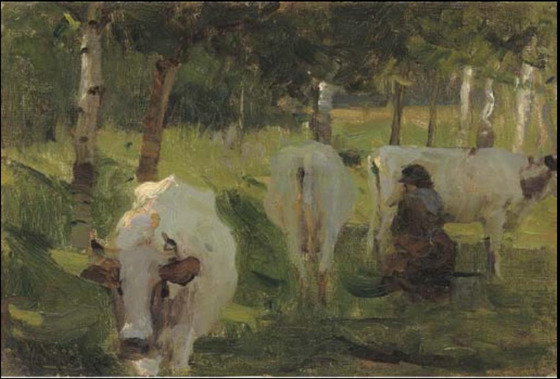 Milking Time, Walter Osborne