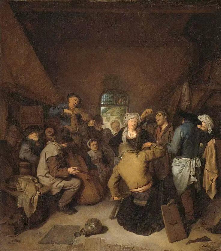 Musicerende en dansende boeren ,Cornelis Pietersz Bega