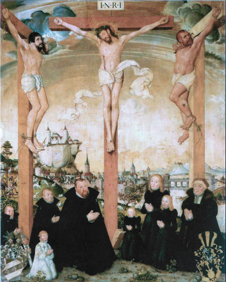 Portrait of Georg Cracow & family, Lucas Cranach the Younger