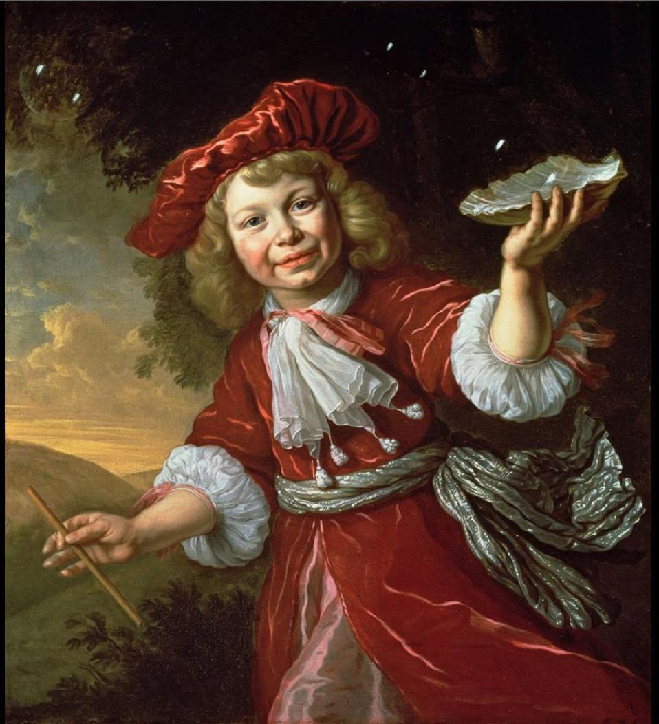 Portrait of boy blowing bubbles, Bartholomeus van der Helst