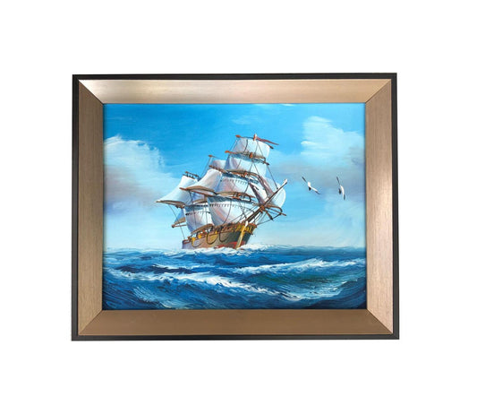 Sailing with fantastic frame, inner size 20x25 cm