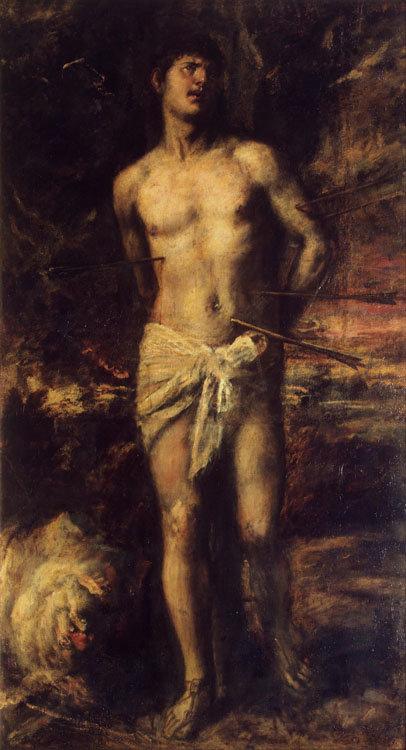 St Sebastian,Titian,80x43cm