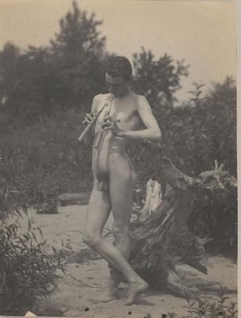 Standing Male Nude with Pipes by EakinsThomas Cowperthwait Eakins
