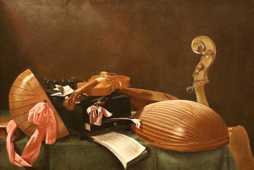 Still Life of Musical Instruments , Evaristo Baschenis