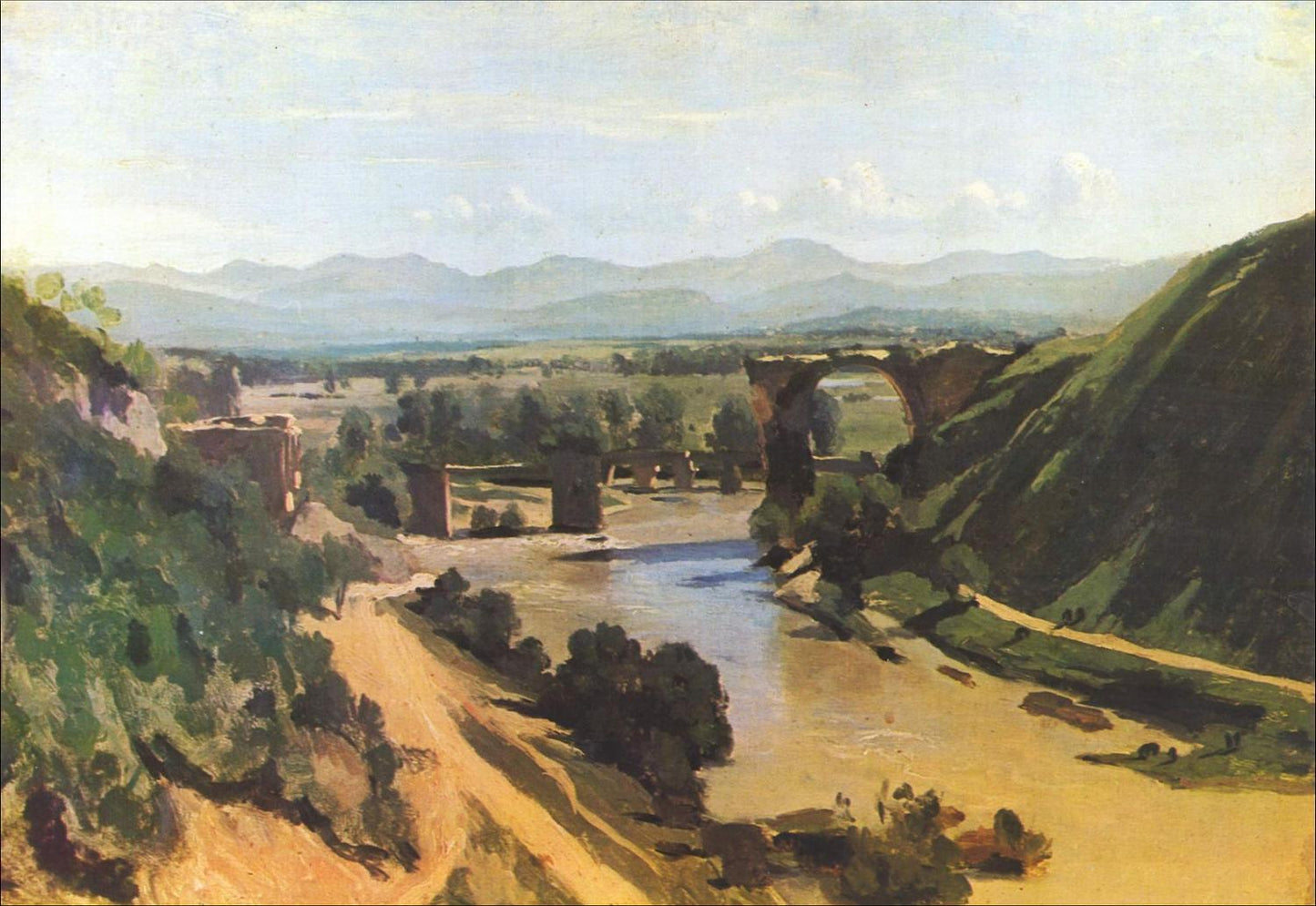 The Bridge at Narni. 1826, Jean-Baptiste-Camille Corot