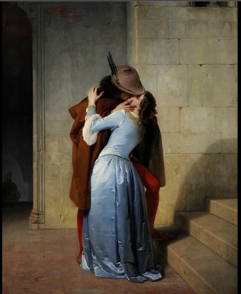 The Kiss (1859), Francesco Hayez